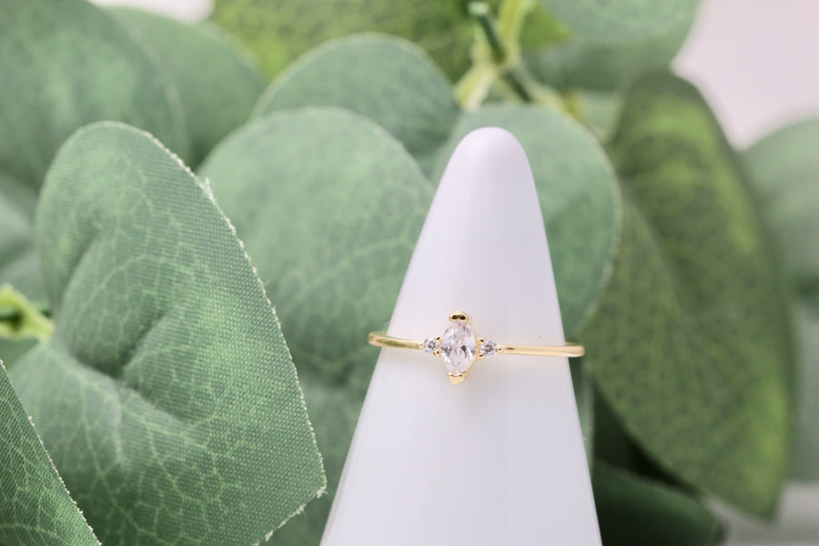 Petite CZ Marquise Ring