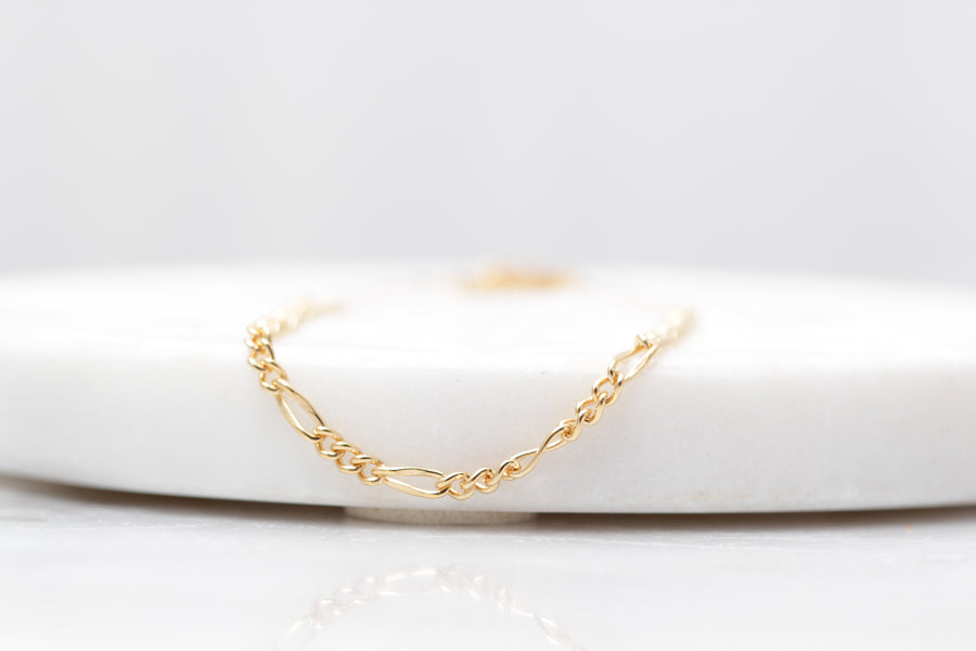 Gold Filled Petite Figaro Bracelet
