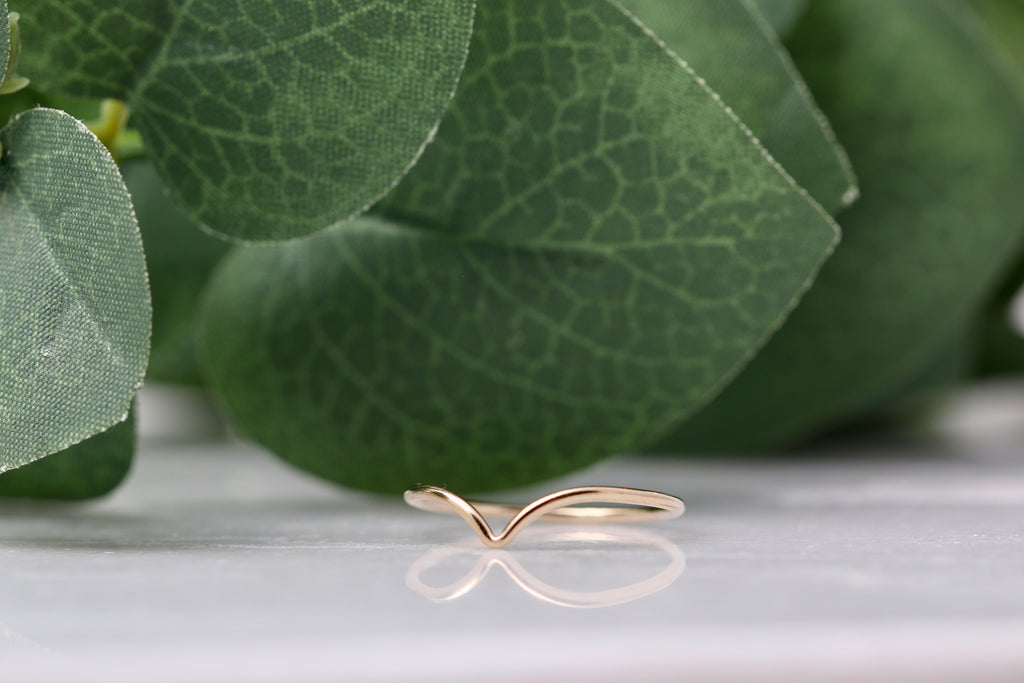Gold Filled or Sterling Chevron Ring