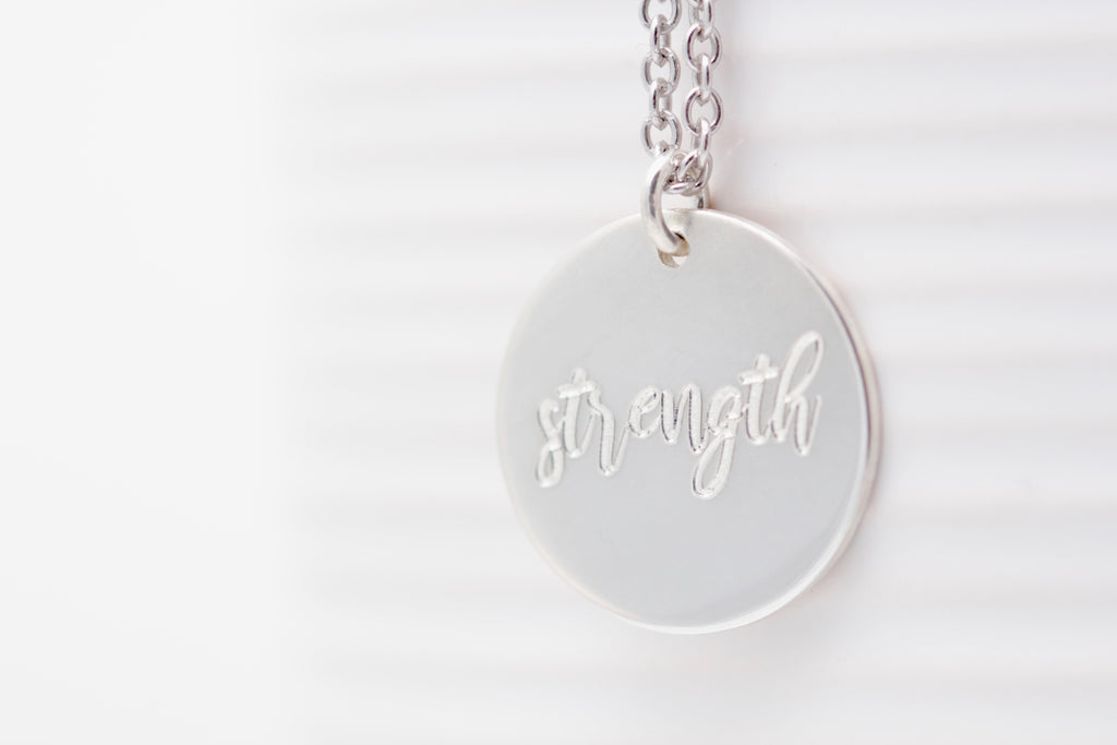 "Say Anything" Disc Necklace