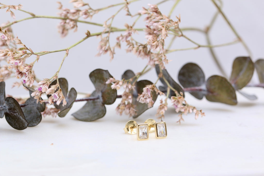 Micro Rounded Rectangle Studs