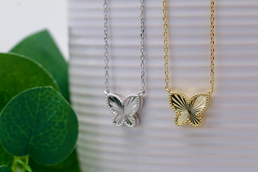 Sunburst Butterfly Necklace