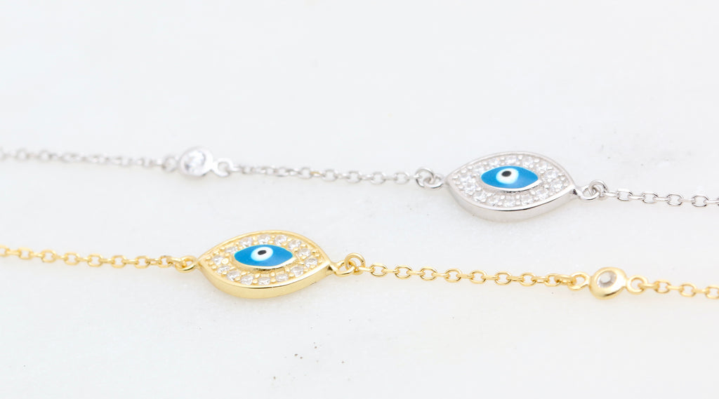 Evil Eye Bezel Bracelet