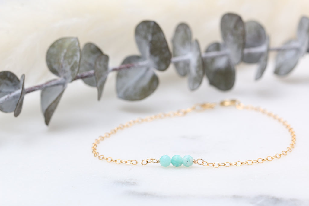 Triple Gemstone Bracelet
