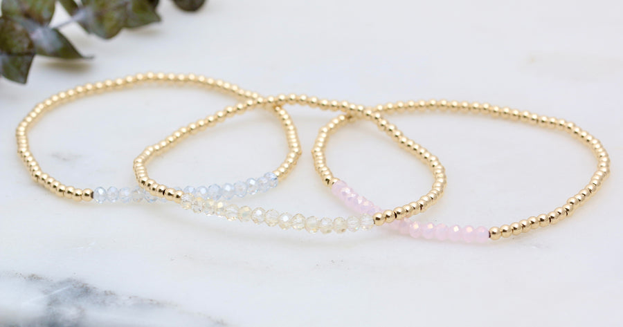 Gold Filled Crystal Bracelet
