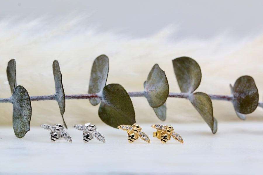 CZ Bee Studs