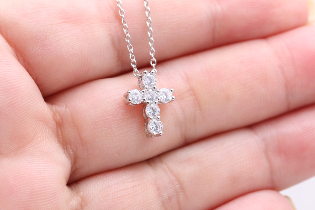 CZ Cross Necklace