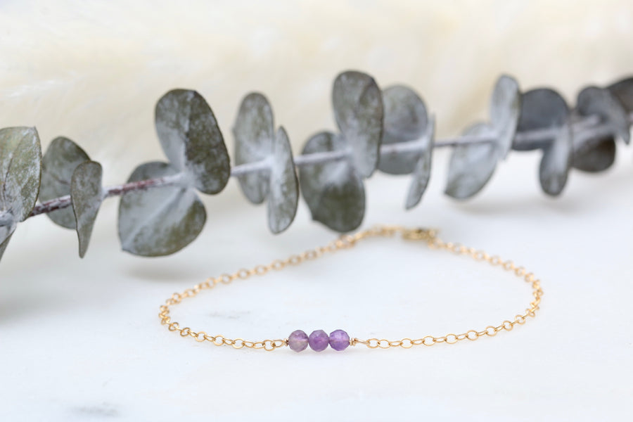 Triple Gemstone Bracelet