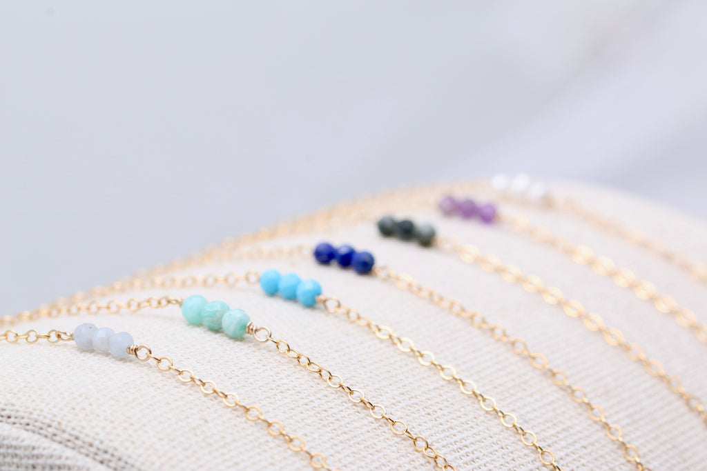 Triple Gemstone Bracelet