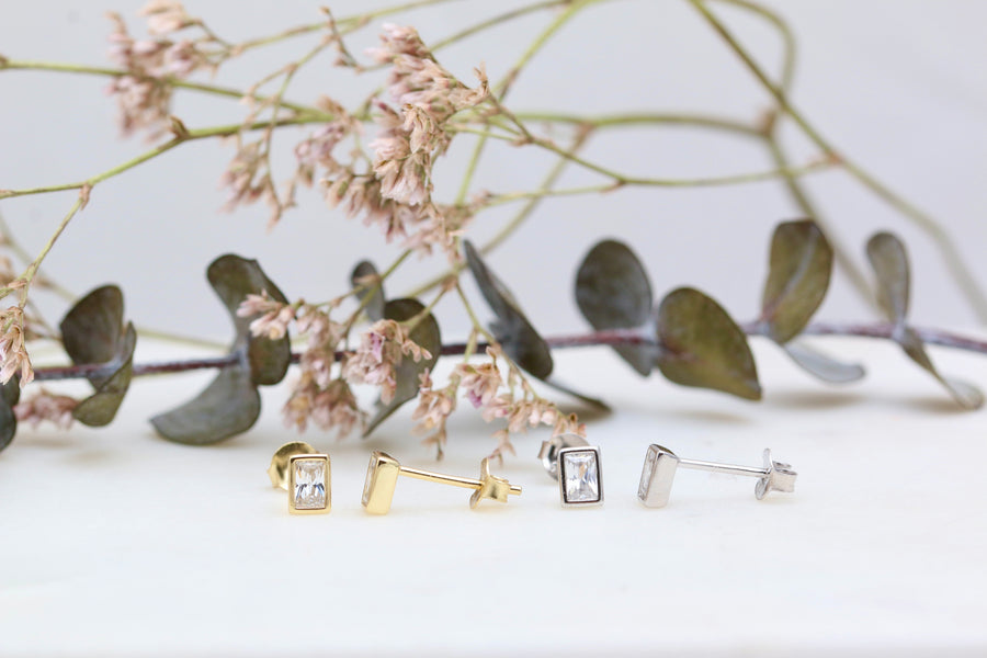 Micro Rounded Rectangle Studs