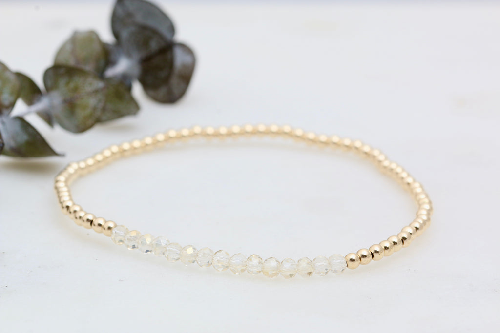 Gold Filled Crystal Bracelet