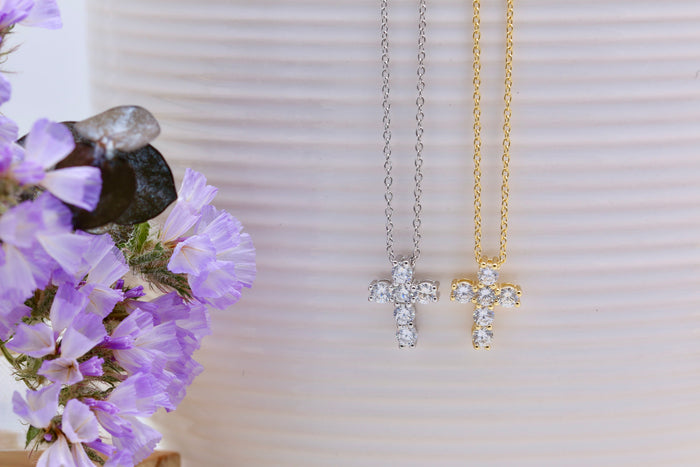 CZ Cross Necklace