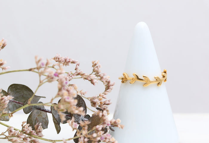 Gold Branch Ring