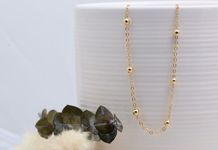 Gold Filled Satellite Necklace