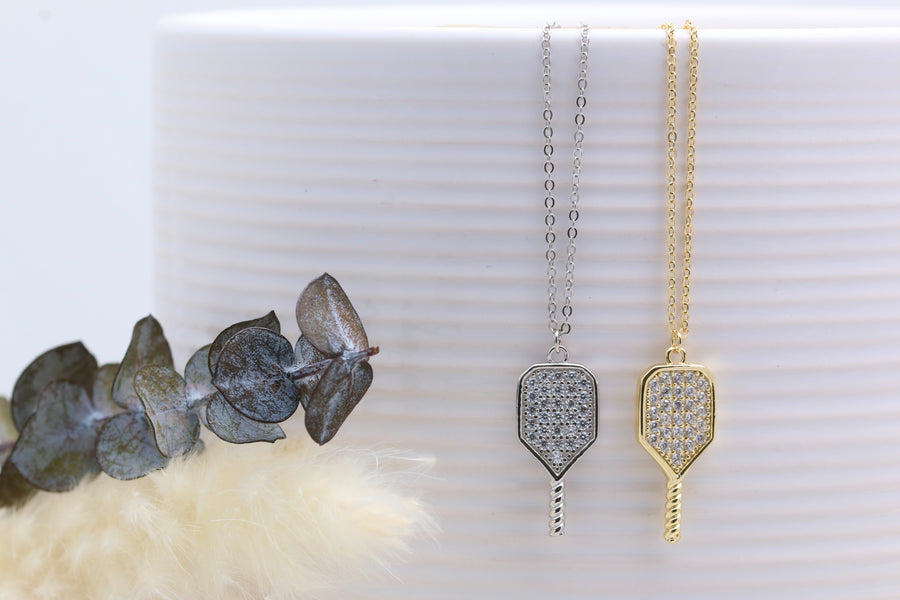 Pickle Ball Paddle Necklace
