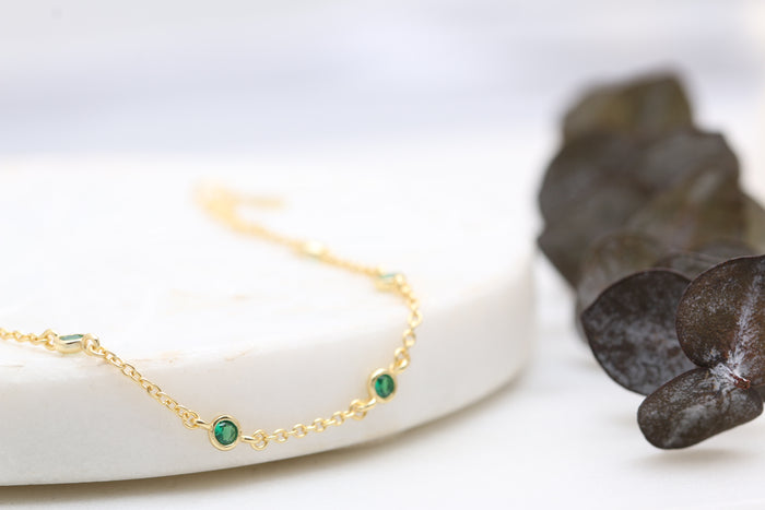 Emerald Crystal Bracelet