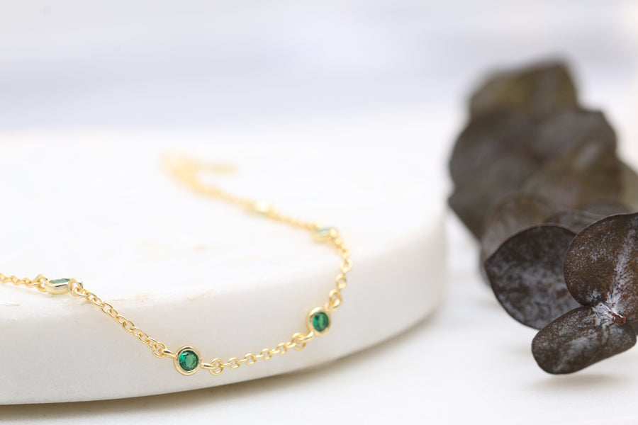 Emerald Crystal Bracelet