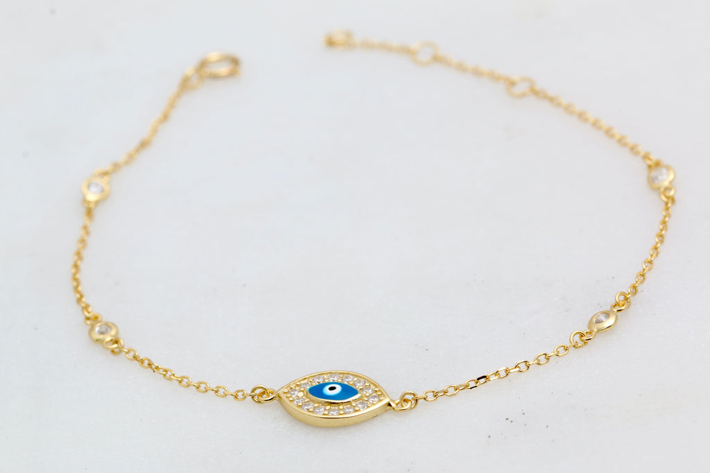 Evil Eye Bezel Bracelet