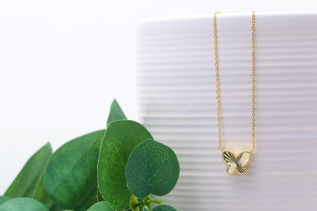 Sunburst Butterfly Necklace