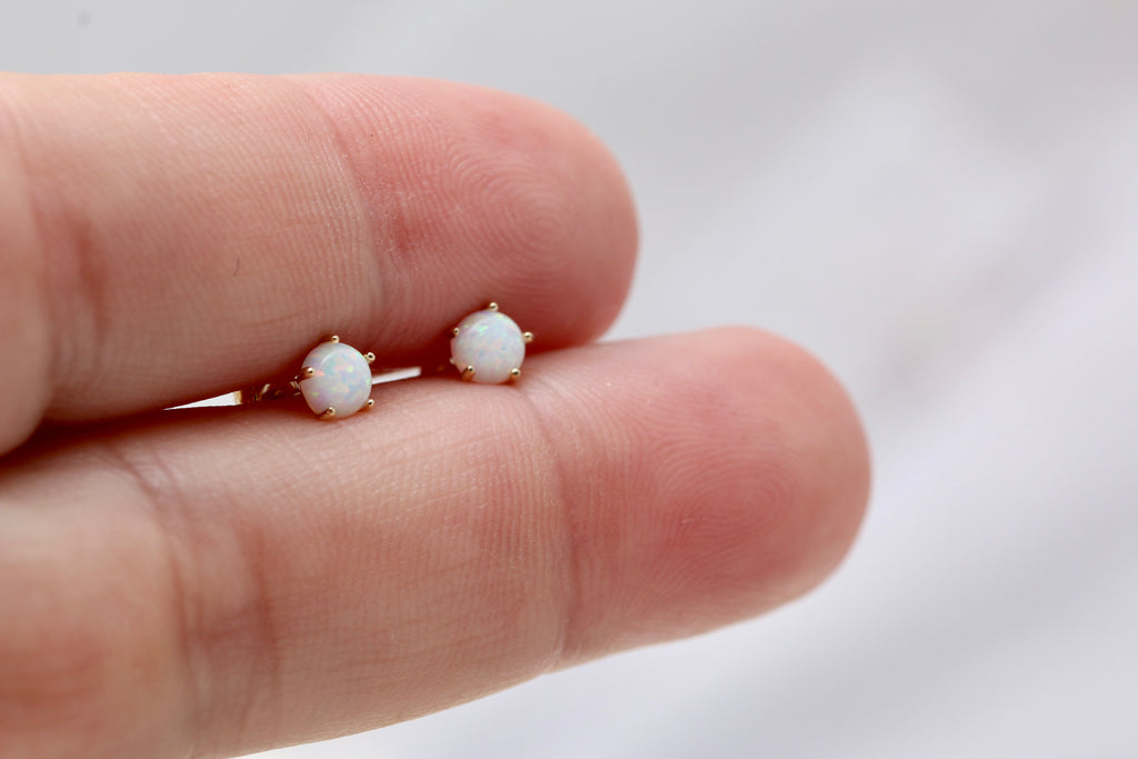 10K Opal Studs