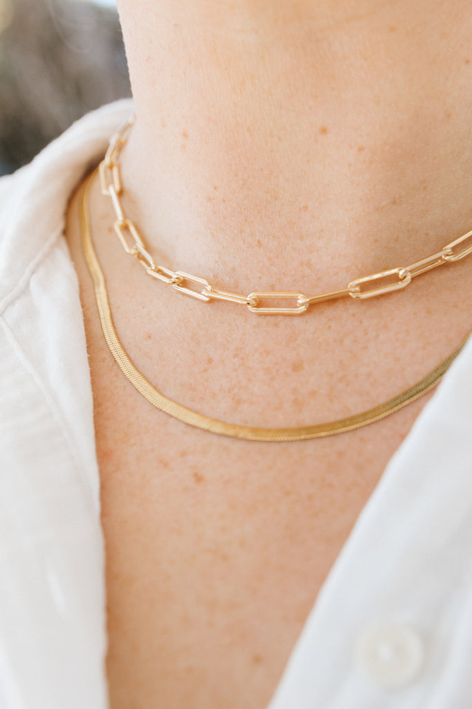 XL Gold Filled Link Chain Necklace