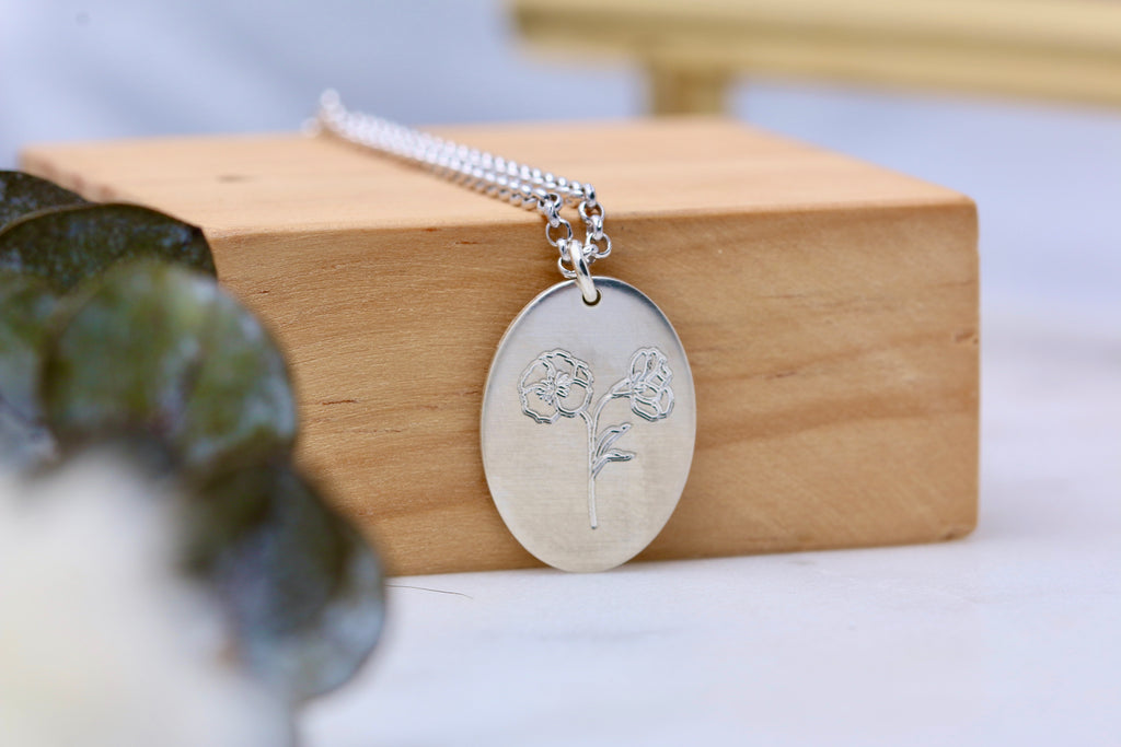 Birth Month Flower Necklace
