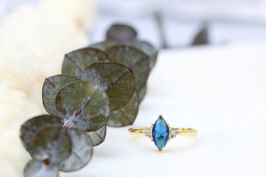 Sapphire Marquise Ring