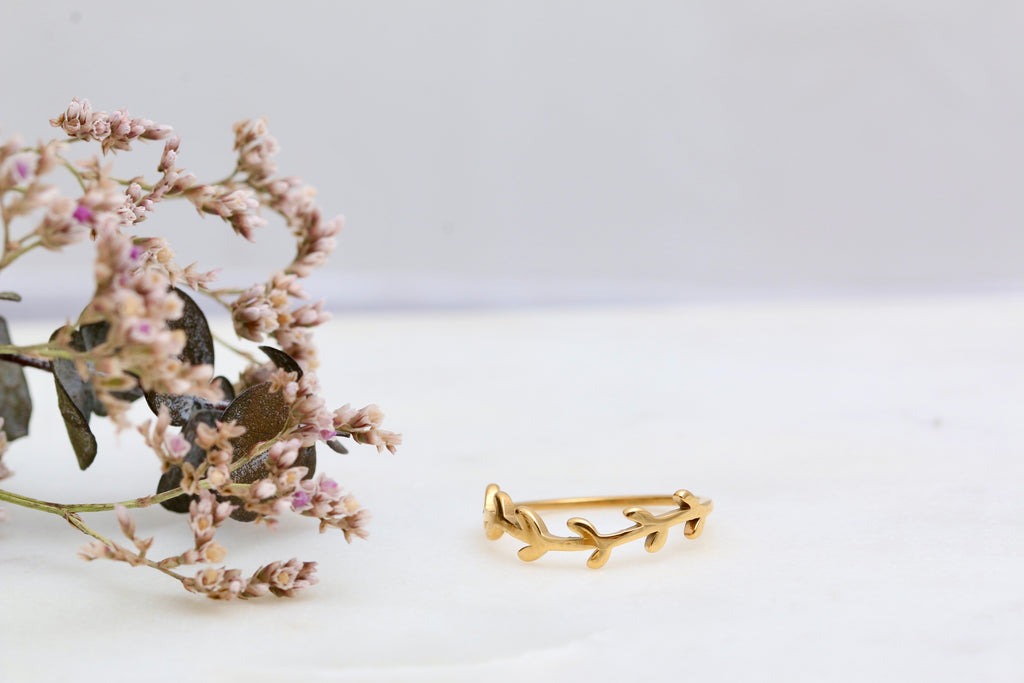 Gold Branch Ring