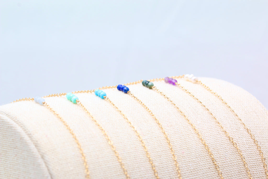 Triple Gemstone Bracelet