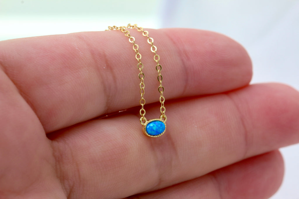 Opal Oval Necklace