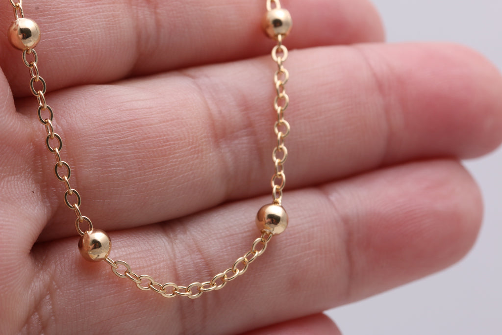 Gold Filled Satellite Necklace