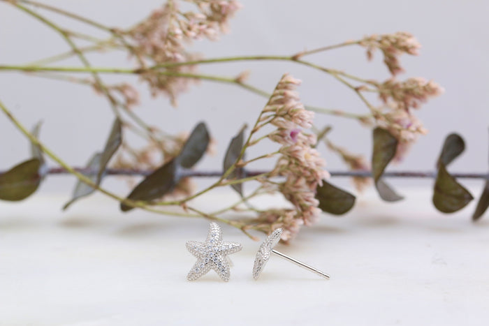 CZ Starfish Studs