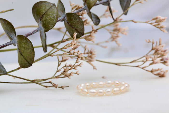 Elastic Freshwater Pearl Ring