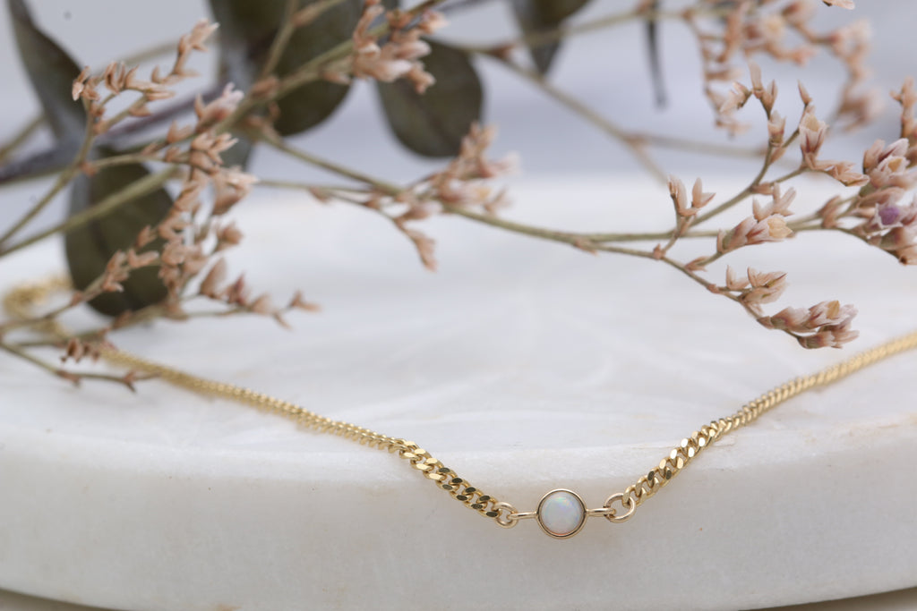 14K Micro Opal Bracelet