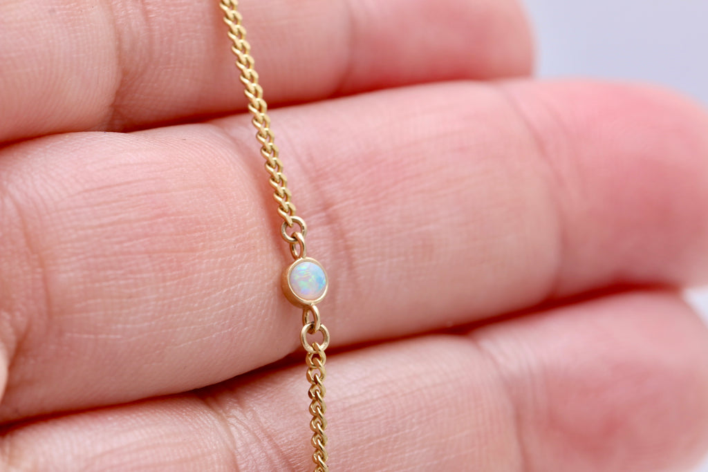 14K Micro Opal Bracelet