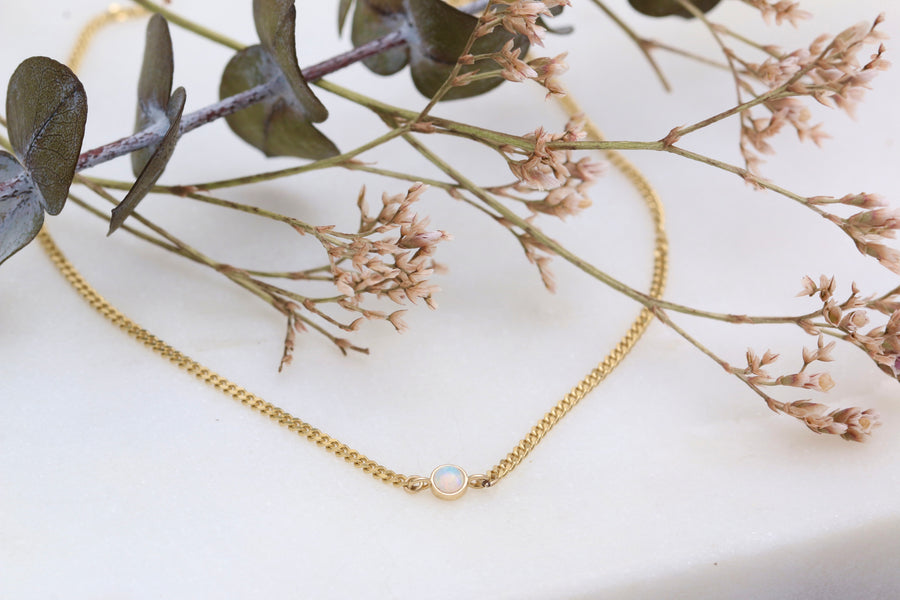 14K Micro Opal Bracelet