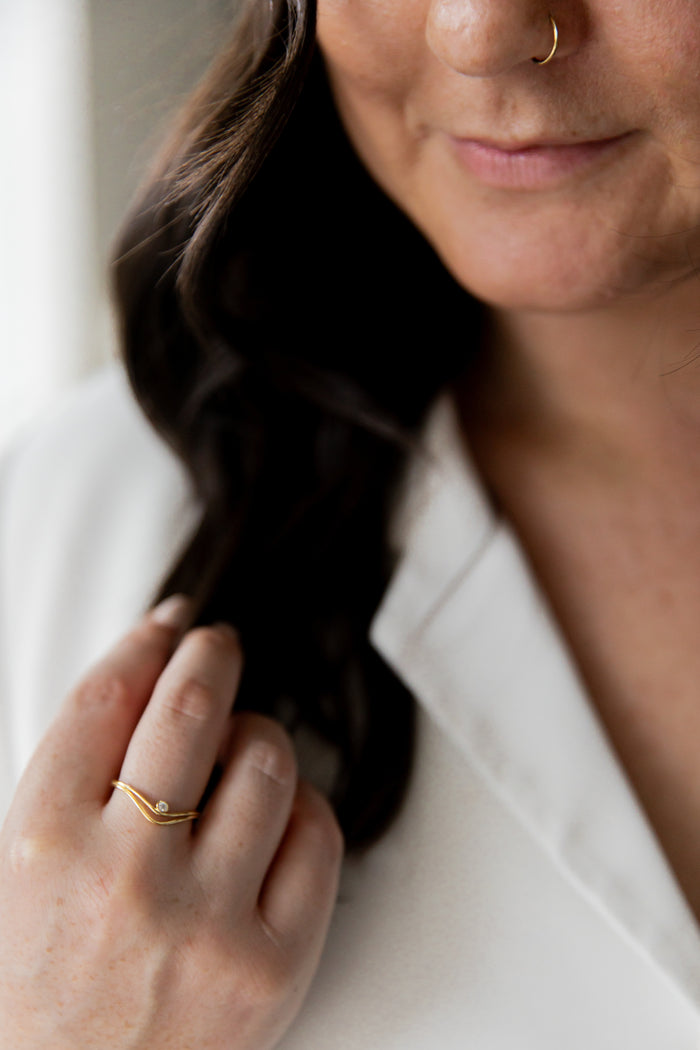 Drift Solitaire Ring