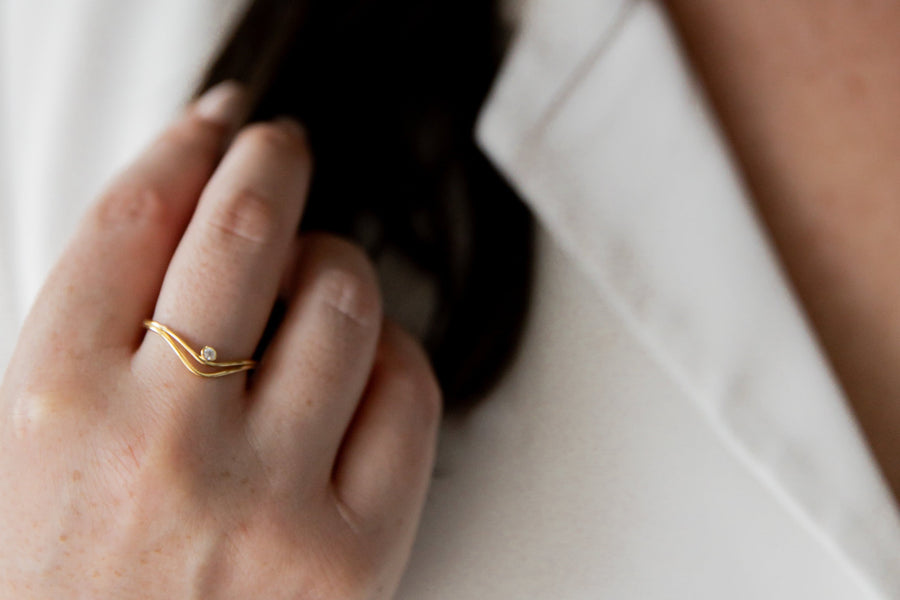 Drift Solitaire Ring