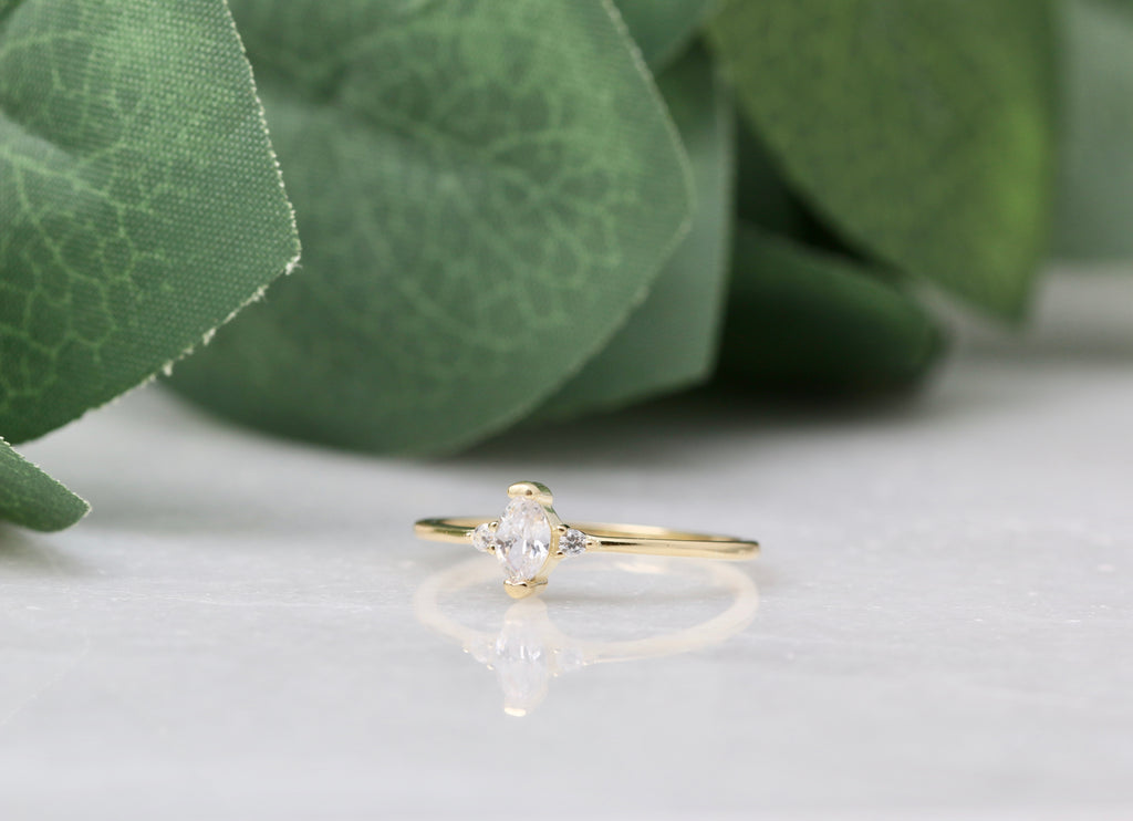 Petite CZ Marquise Ring