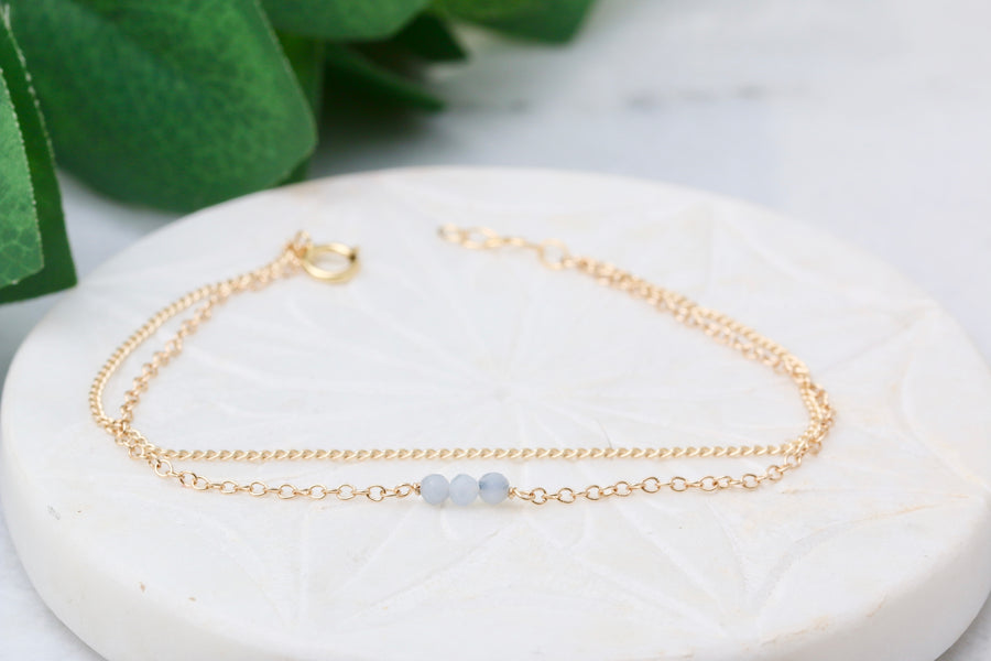 Double Strand Gemstone Bracelets