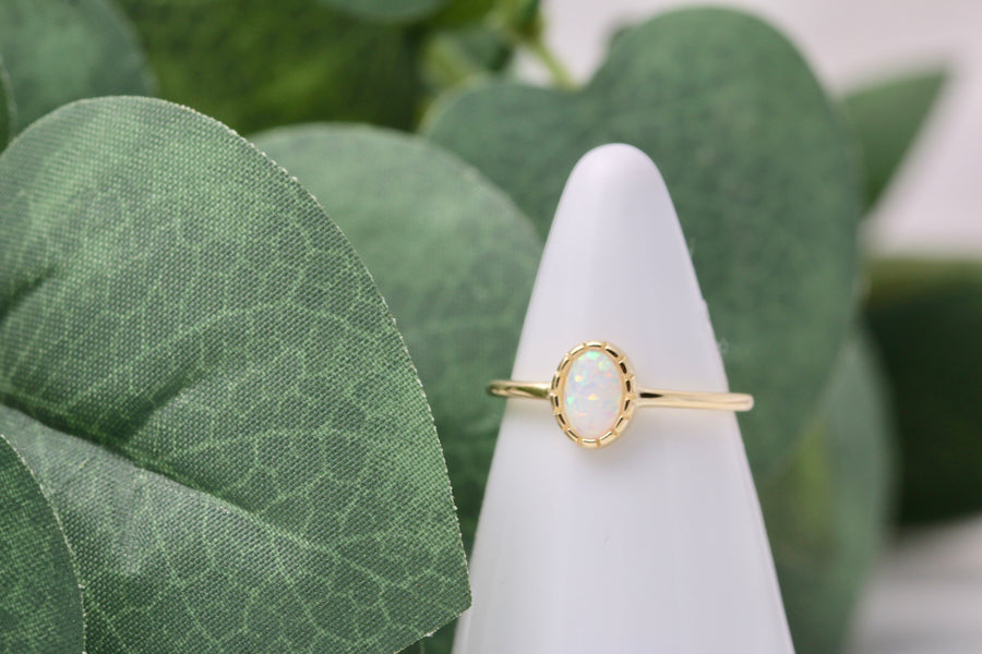 Oval Opal Ring