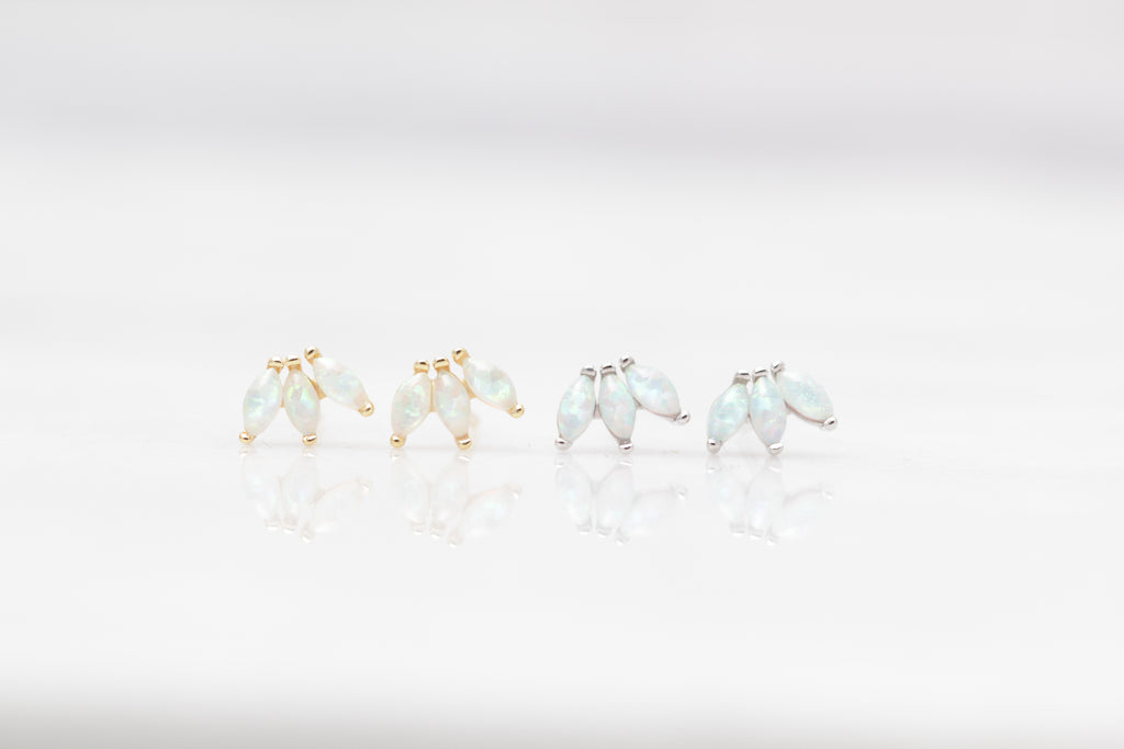 Mini Opal Fan Studs