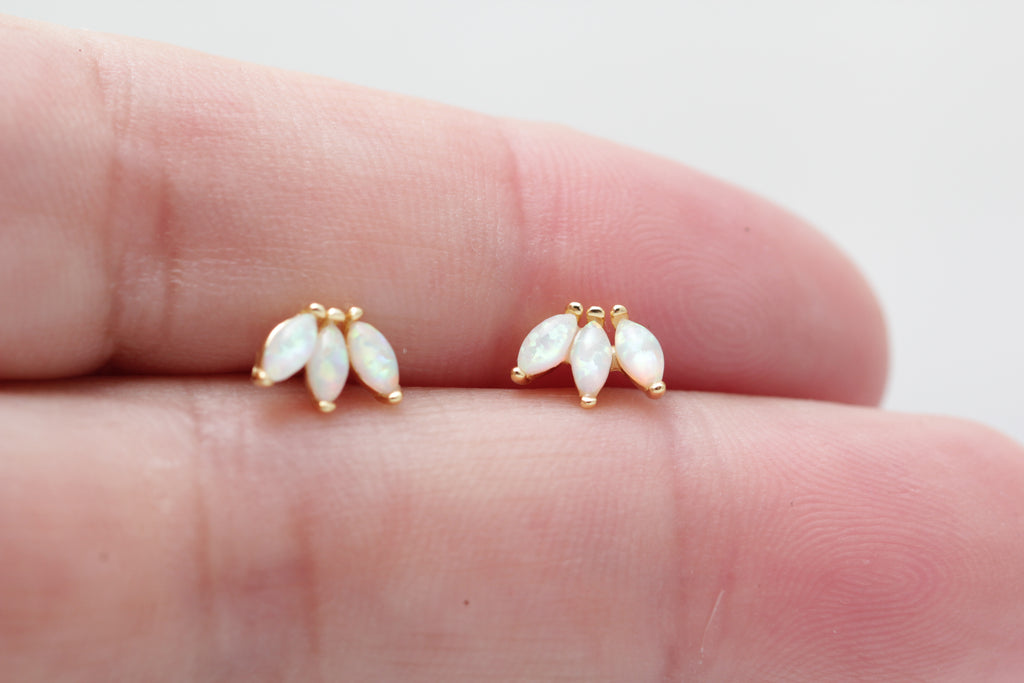 Mini Opal Fan Studs