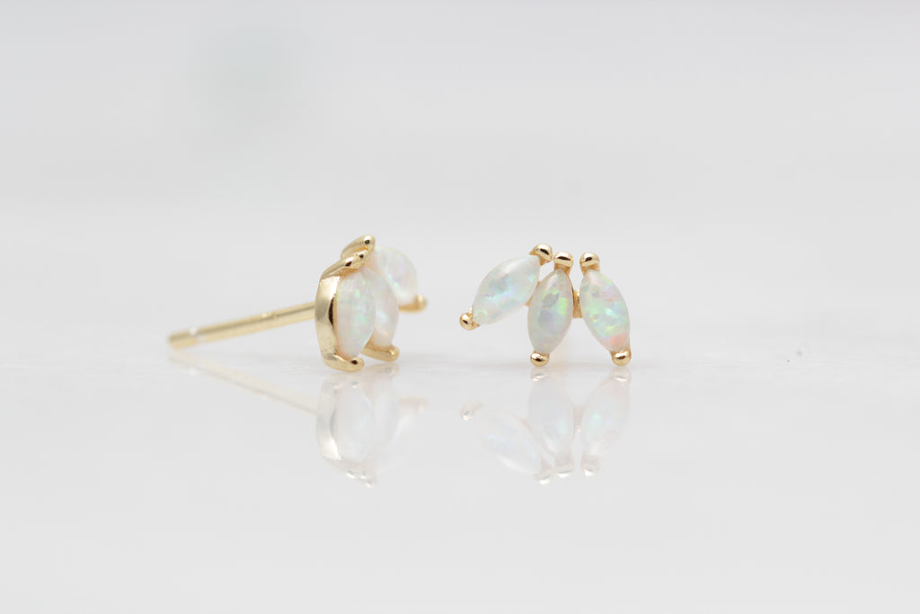 Mini Opal Fan Studs