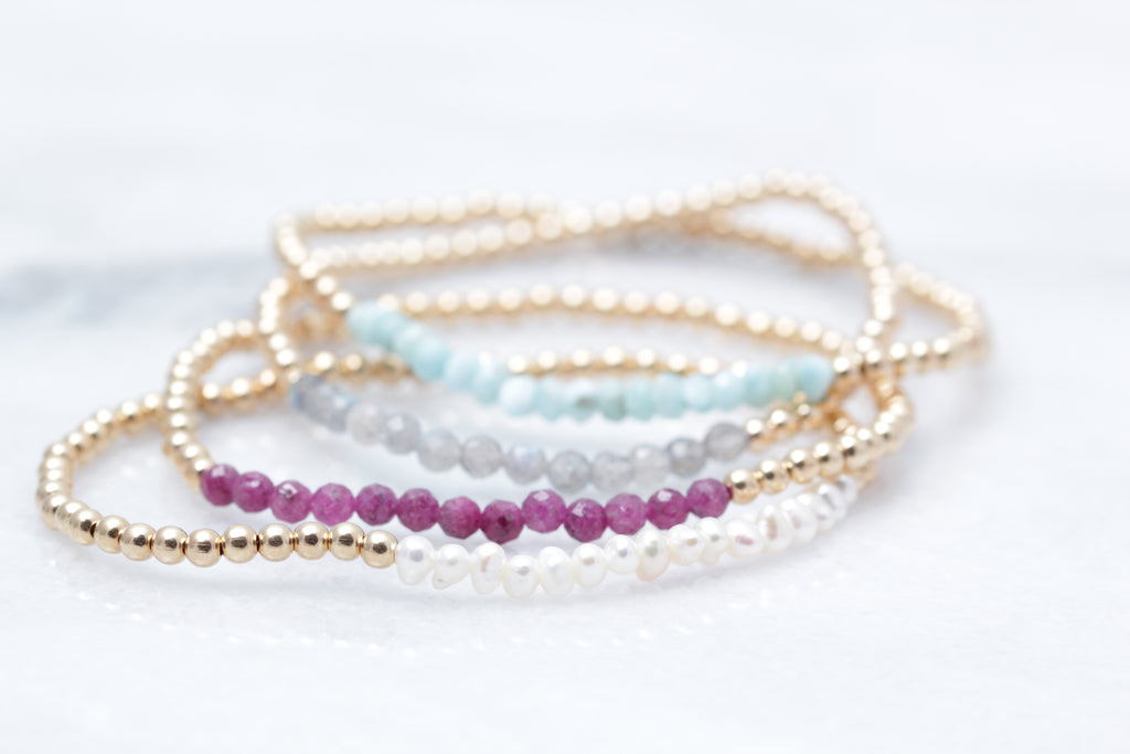 Gold Filled Labradorite Bracelet