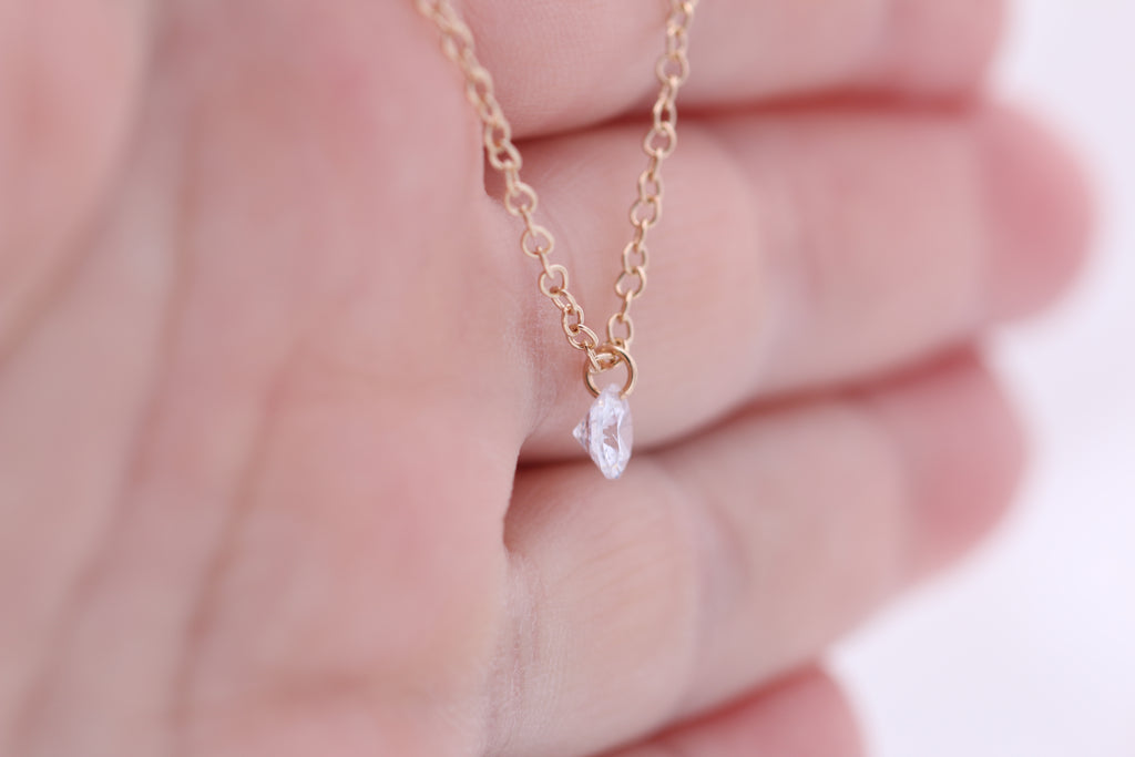Floating CZ Necklace