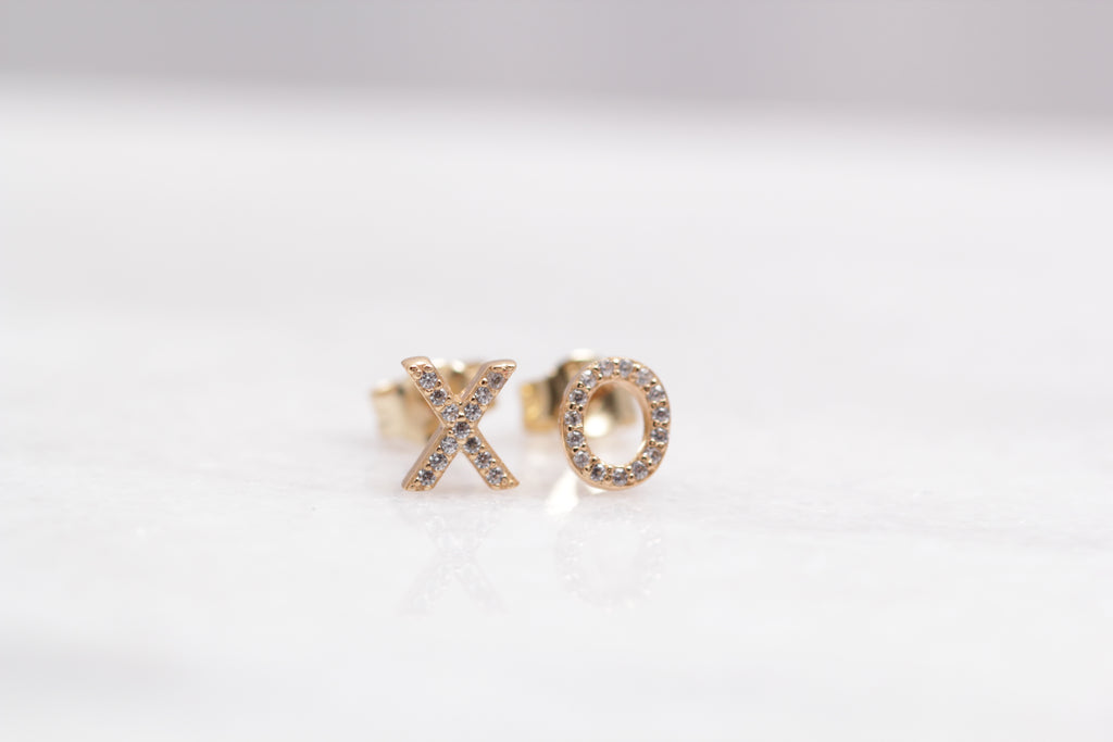 Crystal X and O Studs