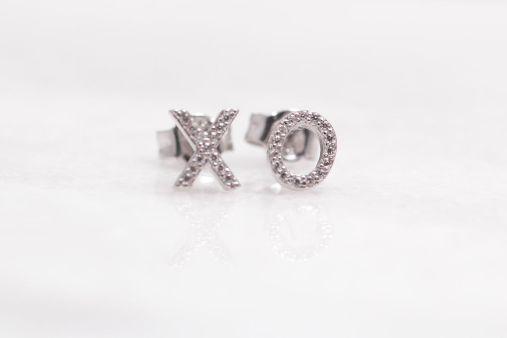 Crystal X and O Studs