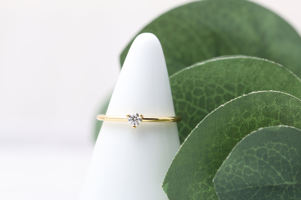 CZ Crystal Fleck Ring