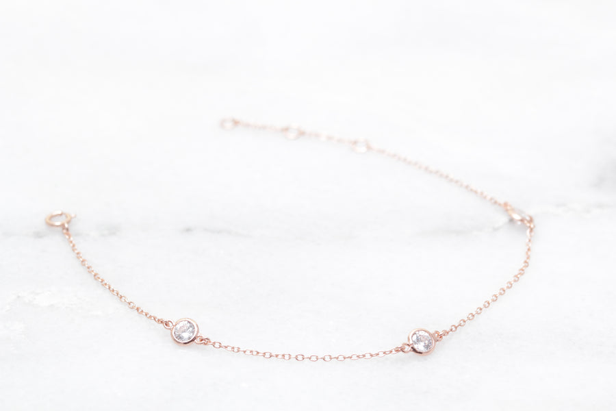 Bezel Crystal Bracelet